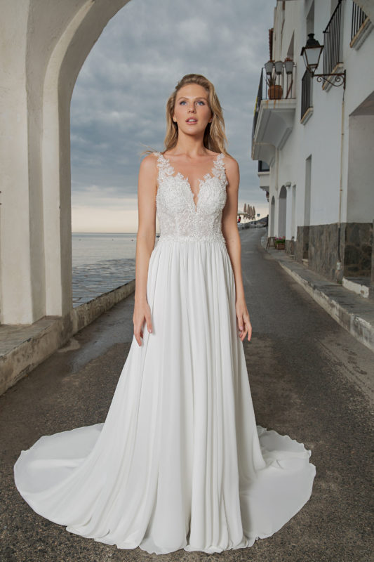 Amera Vera Kollektion 2020 ivory Brautkleid Alinde B2007 2 bei Marinette Brautmoden in Dortmund