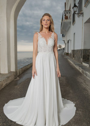 Amera Vera Kollektion 2020 ivory Brautkleid Alinde B2007 2 bei Marinette Brautmoden in Dortmund