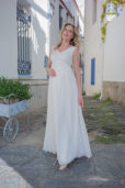 Langes Umstandskleid ivory Kollektion 2020 A7219 2 bei Marinette Brautmoden in Dortmund